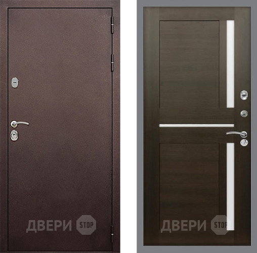 Входная металлическая Дверь Стоп КЛАССИК Медь СБ-18 Венге в Дмитрове