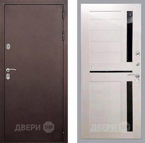 Входная металлическая Дверь Стоп КЛАССИК Медь СБ-18 Лиственница беж в Дмитрове