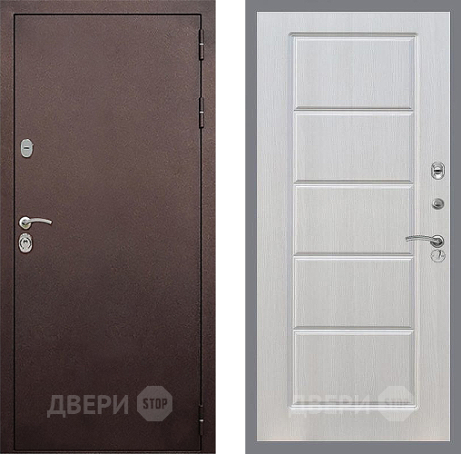 Входная металлическая Дверь Стоп КЛАССИК Медь ФЛ-39 Лиственница беж в Дмитрове