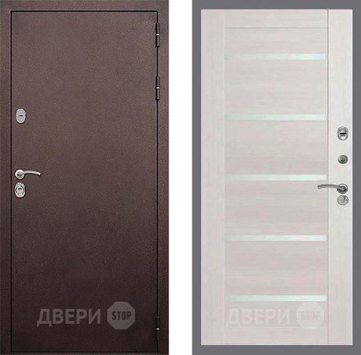 Входная металлическая Дверь Стоп КЛАССИК Медь СБ-14 Лиственница беж в Дмитрове