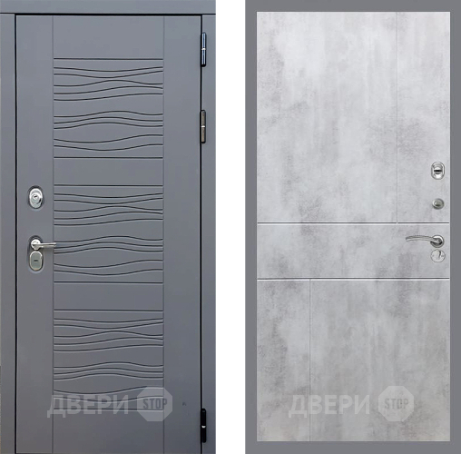 Входная металлическая Дверь Стоп СКАНДИ ФЛ-290 Бетон светлый в Дмитрове