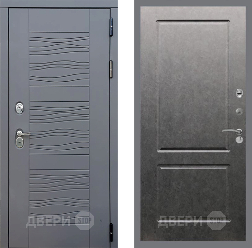 Входная металлическая Дверь Стоп СКАНДИ ФЛ-117 Штукатурка графит в Дмитрове