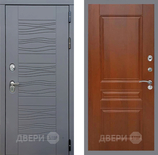 Входная металлическая Дверь Стоп СКАНДИ ФЛ-243 Итальянский орех в Дмитрове