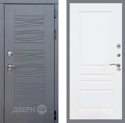 Входная металлическая Дверь Стоп СКАНДИ ФЛ-243 Силк Сноу в Дмитрове