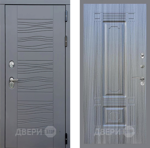 Входная металлическая Дверь Стоп СКАНДИ ФЛ-2 Сандал грей в Дмитрове