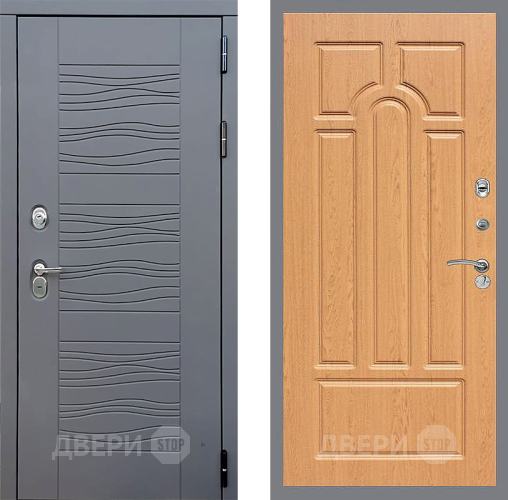 Входная металлическая Дверь Стоп СКАНДИ ФЛ-58 Дуб в Дмитрове
