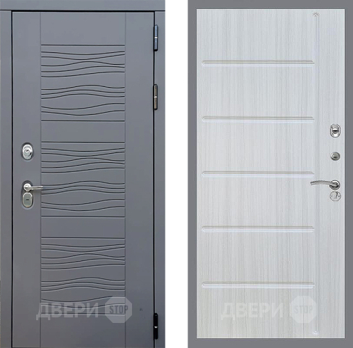 Входная металлическая Дверь Стоп СКАНДИ ФЛ-102 Сандал белый в Дмитрове