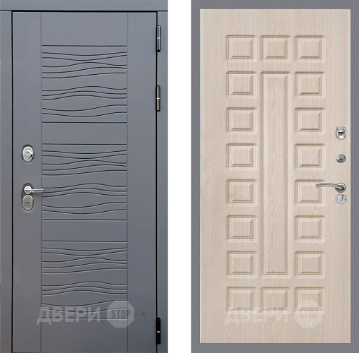 Входная металлическая Дверь Стоп СКАНДИ ФЛ-183 Беленый дуб в Дмитрове