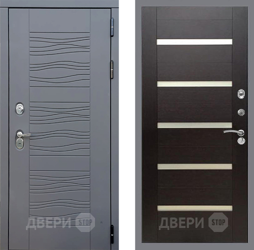 Входная металлическая Дверь Стоп СКАНДИ СБ-14 венге поперечный в Дмитрове