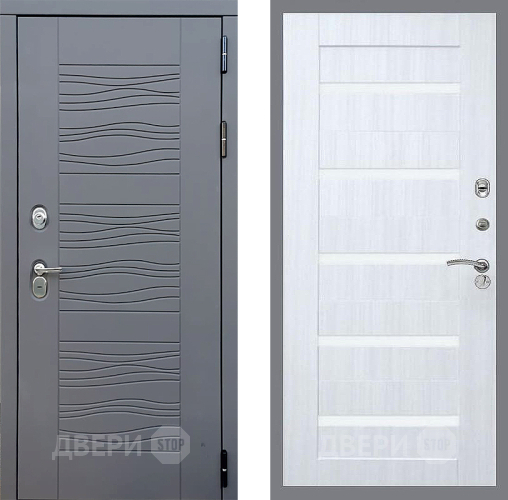 Входная металлическая Дверь Стоп СКАНДИ СБ-14 Сандал белый в Дмитрове