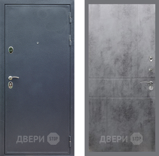 Входная металлическая Дверь Стоп СИЛЬВЕР ФЛ-290 Бетон темный в Дмитрове