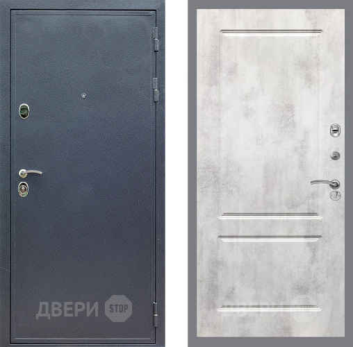 Входная металлическая Дверь Стоп СИЛЬВЕР ФЛ-117 Бетон светлый в Дмитрове