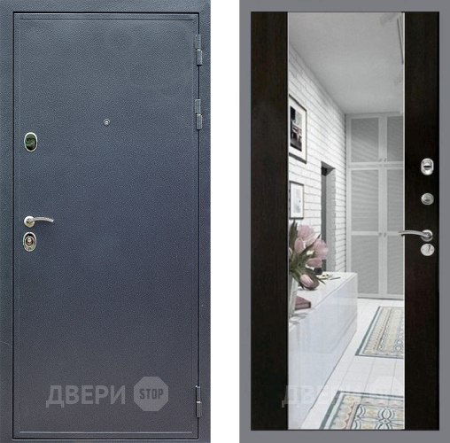 Входная металлическая Дверь Стоп СИЛЬВЕР Зеркало СБ-16 Венге в Дмитрове