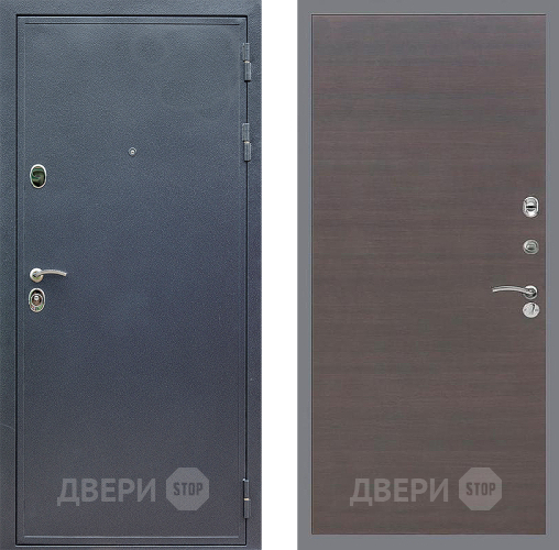 Входная металлическая Дверь Стоп СИЛЬВЕР Гладкая венге поперечный в Дмитрове