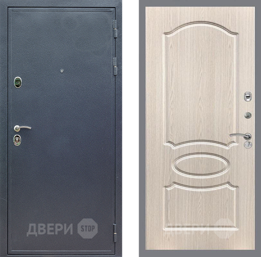 Входная металлическая Дверь Стоп СИЛЬВЕР ФЛ-128 Беленый дуб в Дмитрове