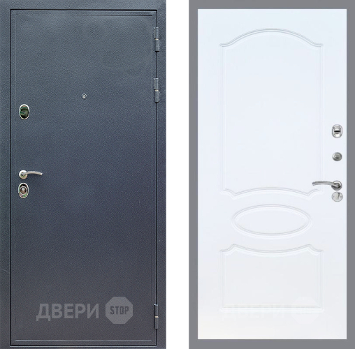 Входная металлическая Дверь Стоп СИЛЬВЕР ФЛ-128 Белый ясень в Дмитрове