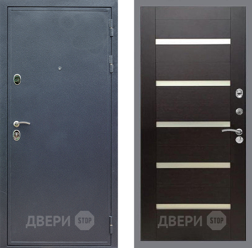 Входная металлическая Дверь Стоп СИЛЬВЕР СБ-14 венге поперечный в Дмитрове