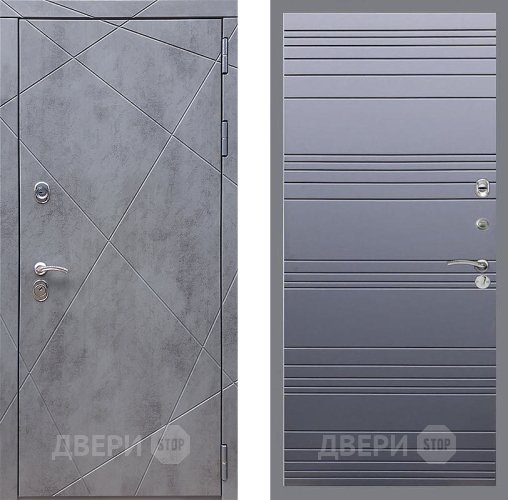 Входная металлическая Дверь Стоп Лучи Лайн Силк титан в Дмитрове