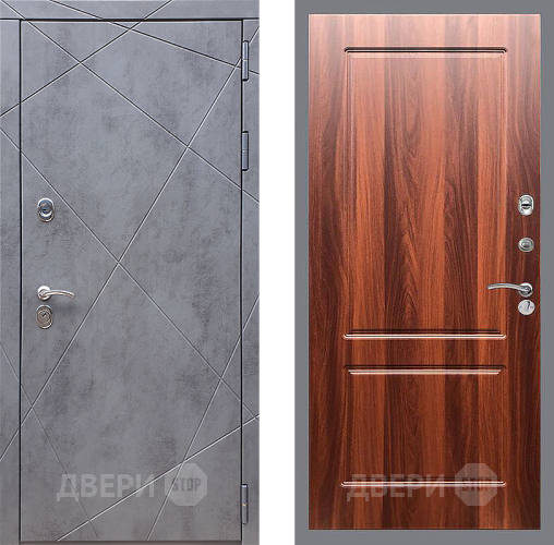 Входная металлическая Дверь Стоп Лучи ФЛ-117 Итальянский орех в Дмитрове