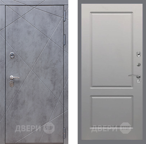 Входная металлическая Дверь Стоп Лучи ФЛ-117 Грей софт в Дмитрове