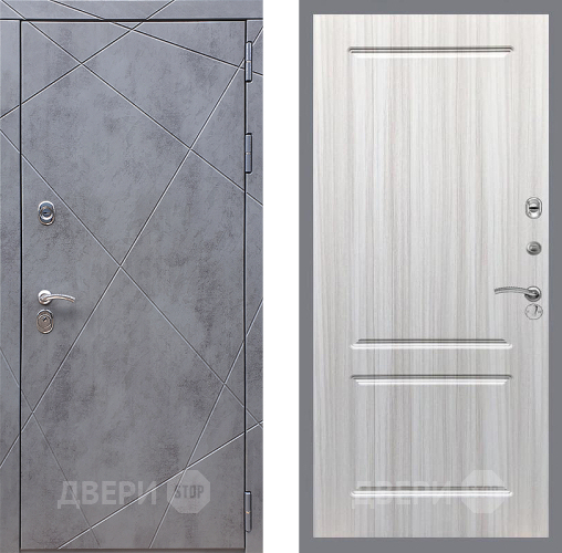 Входная металлическая Дверь Стоп Лучи ФЛ-117 Сандал белый в Дмитрове