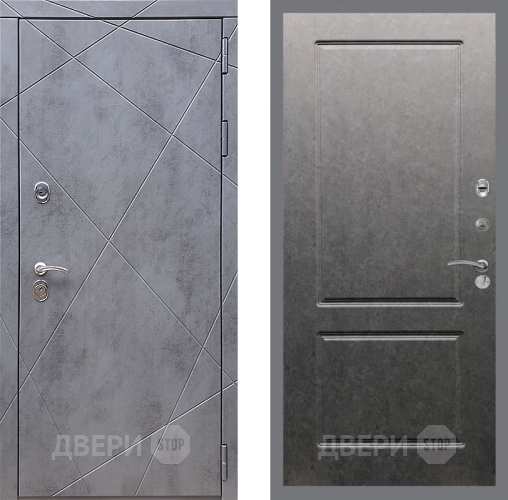 Входная металлическая Дверь Стоп Лучи ФЛ-117 Штукатурка графит в Дмитрове