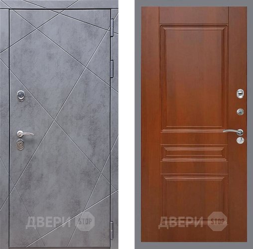 Входная металлическая Дверь Стоп Лучи ФЛ-243 Итальянский орех в Дмитрове