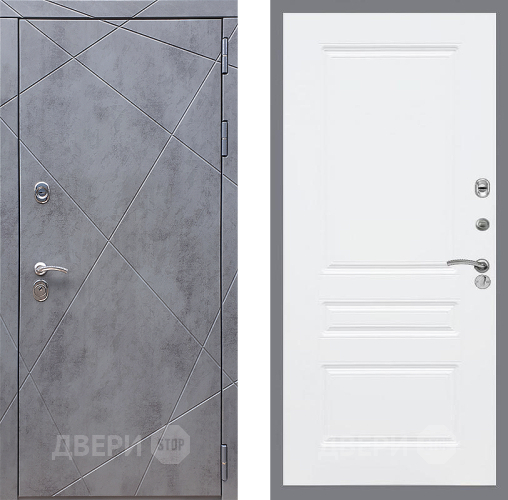 Входная металлическая Дверь Стоп Лучи ФЛ-243 Силк Сноу в Дмитрове