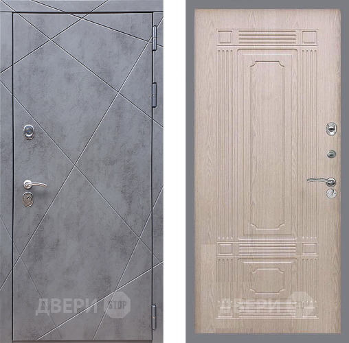 Входная металлическая Дверь Стоп Лучи ФЛ-2 Беленый дуб в Дмитрове