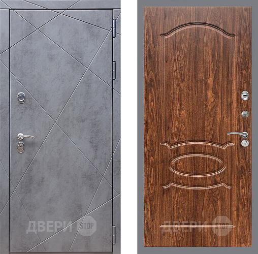 Дверь Стоп Лучи ФЛ-128 орех тисненый в Дмитрове