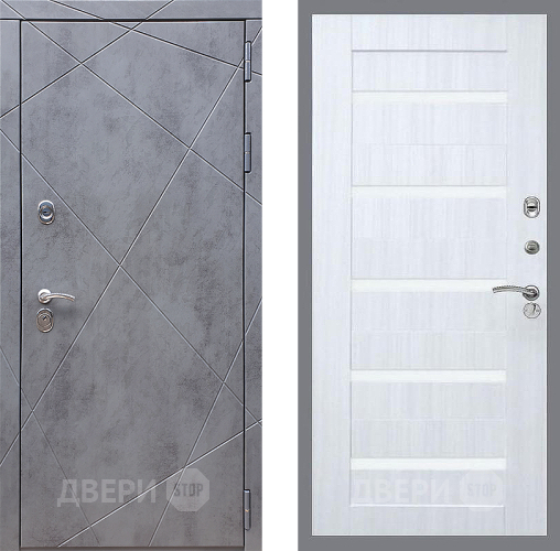 Входная металлическая Дверь Стоп Лучи СБ-14 Сандал белый в Дмитрове