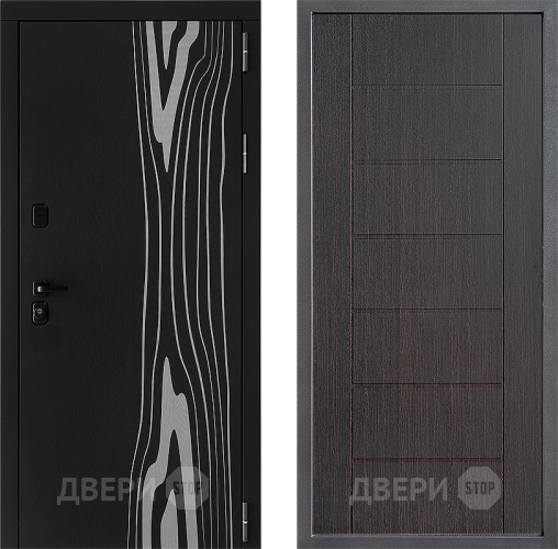 Входная металлическая Дверь Дверной континент ДК-12 ФЛ-Лайн Венге в Дмитрове