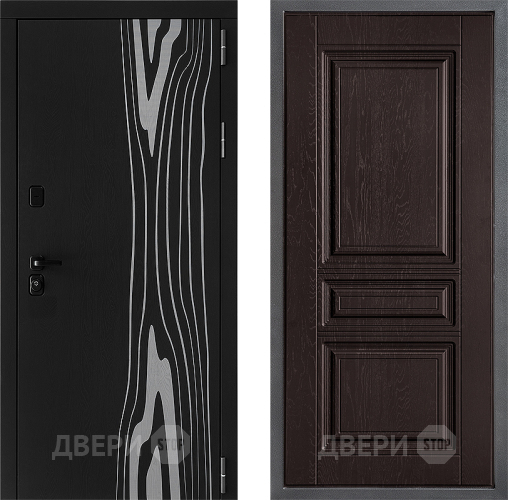 Входная металлическая Дверь Дверной континент ДК-12 ФЛ-243 Дуб шоколадный в Дмитрове