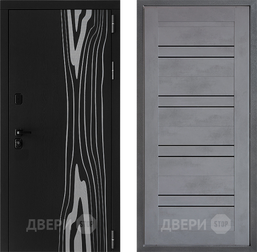 Входная металлическая Дверь Дверной континент ДК-12 ФЛ-49 Бетон серый в Дмитрове