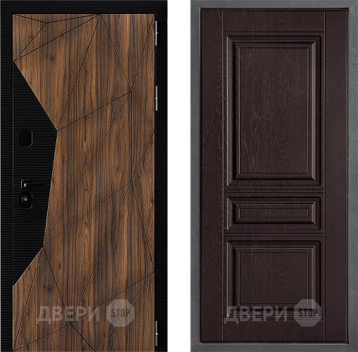 Входная металлическая Дверь Дверной континент ДК-11 ФЛ-243 Дуб шоколадный в Дмитрове
