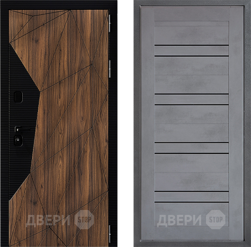 Дверь Дверной континент ДК-11 ФЛ-49 Бетон серый в Дмитрове