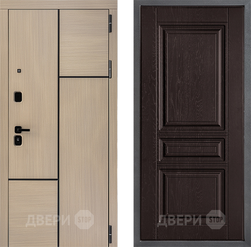 Входная металлическая Дверь Дверной континент ДК-14 ФЛ-243 Дуб шоколадный в Дмитрове