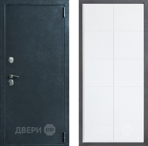 Входная металлическая Дверь Дверной континент ДК-70 Дизайн ФЛ-Кватро Белое дерево в Дмитрове