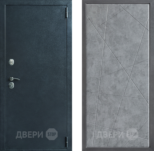 Входная металлическая Дверь Дверной континент ДК-70 Дизайн ФЛ-655 Бетон серый в Дмитрове