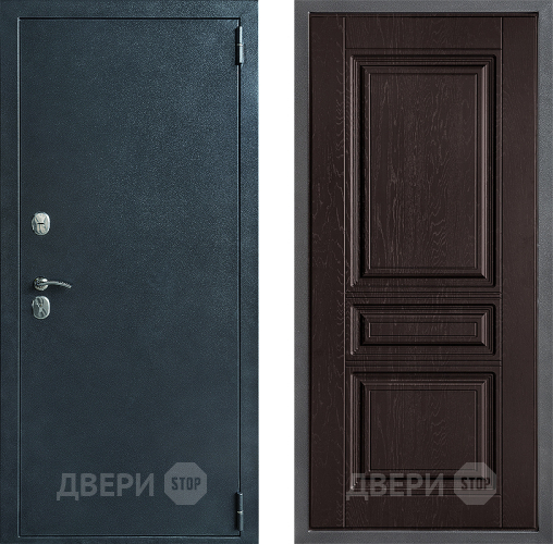 Входная металлическая Дверь Дверной континент ДК-70 Дизайн ФЛ-243 Дуб шоколадный в Дмитрове