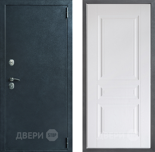 Входная металлическая Дверь Дверной континент ДК-70 Дизайн ФЛ-243 Альберо Браш серебро в Дмитрове