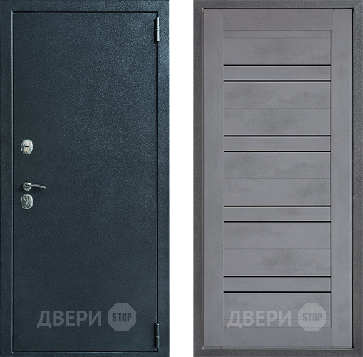 Входная металлическая Дверь Дверной континент ДК-70 Дизайн ФЛ-49 Бетон серый в Дмитрове