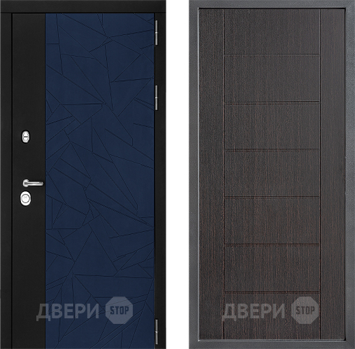 Входная металлическая Дверь Дверной континент ДК-9 ФЛ-Лайн Венге в Дмитрове