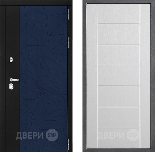 Входная металлическая Дверь Дверной континент ДК-9 ФЛ-Лайн Белое дерево в Дмитрове