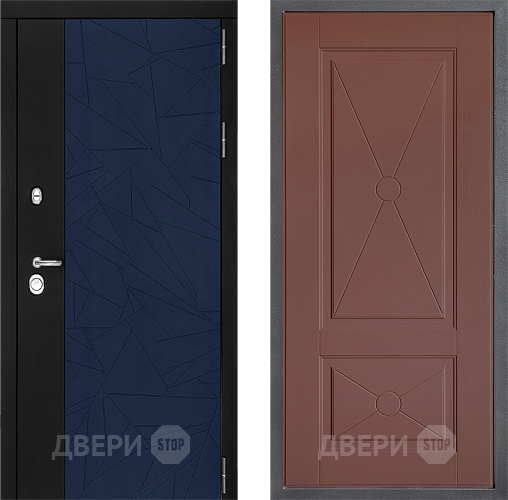 Входная металлическая Дверь Дверной континент ДК-9 ФЛ-617 Ясень шоколадный в Дмитрове
