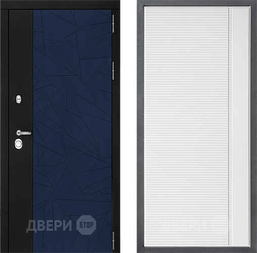 Входная металлическая Дверь Дверной континент ДК-9 ФЛ-757 Белое Стекло Софт милк в Дмитрове
