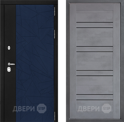 Входная металлическая Дверь Дверной континент ДК-9 ФЛ-49 Бетон серый в Дмитрове