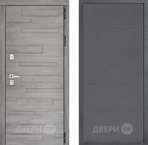 Входная металлическая Дверь Дверной континент ДК-10 ФЛ-649 Графит софт в Дмитрове