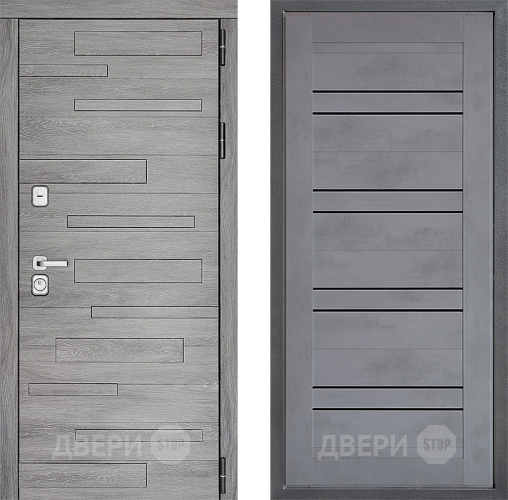 Дверь Дверной континент ДК-10 ФЛ-49 Бетон серый в Дмитрове