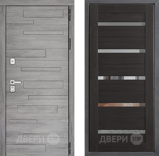 Входная металлическая Дверь Дверной континент ДК-10 ФЛ-47 Венге в Дмитрове